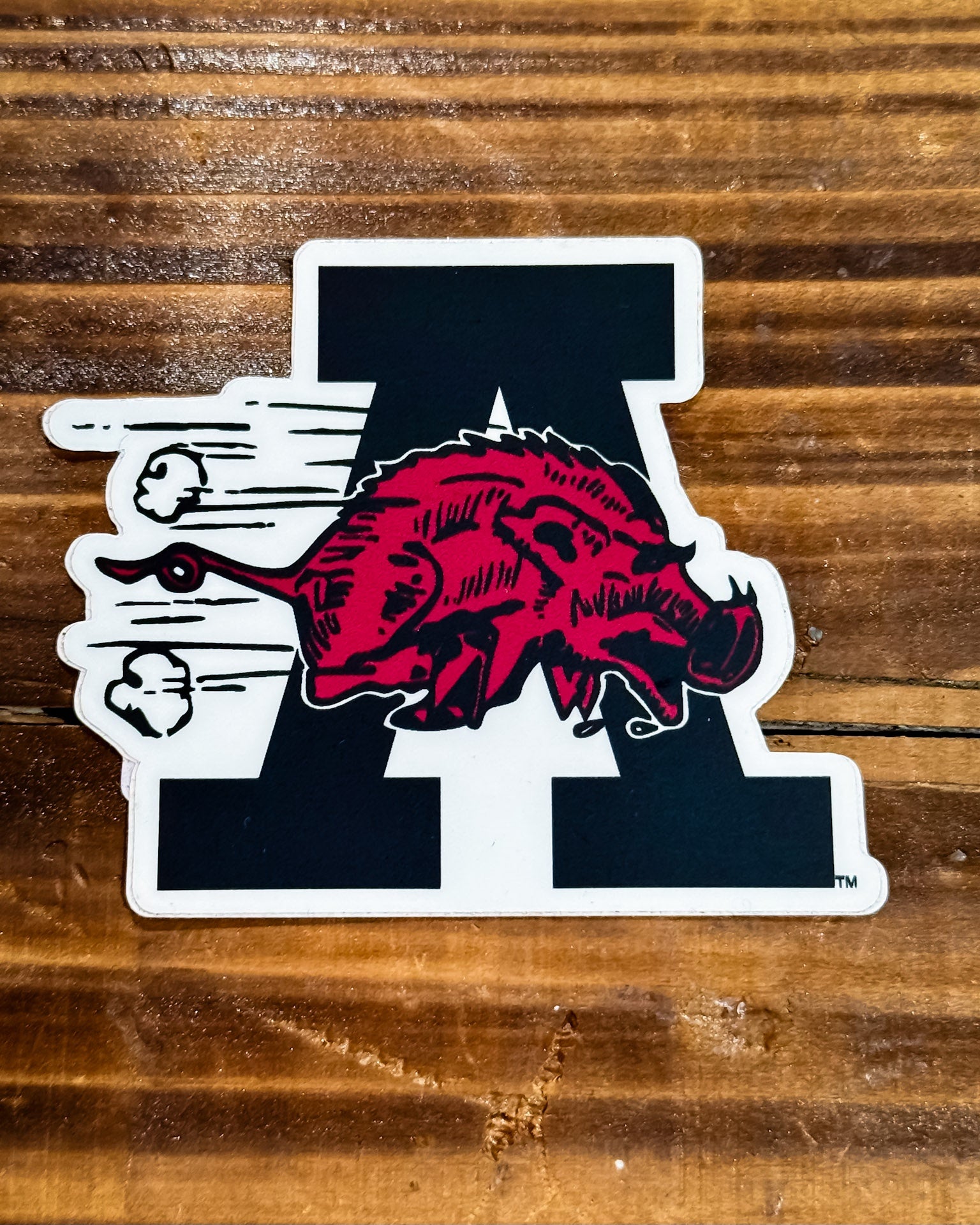 1964 red black Hog sticker