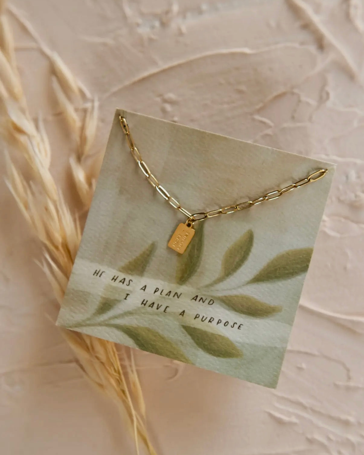 Hope and Future Mini Tag Necklace