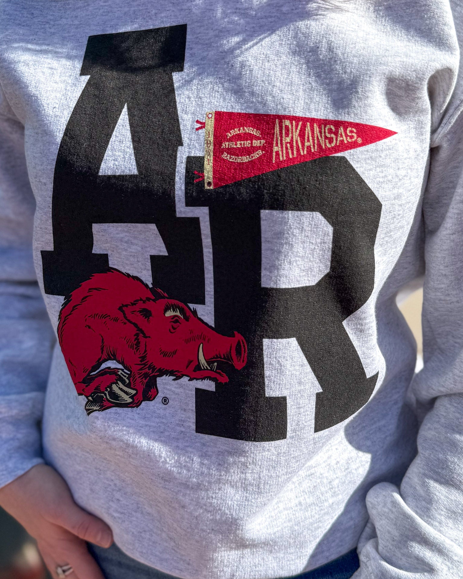 Arkansas Pennant Sweatshirt