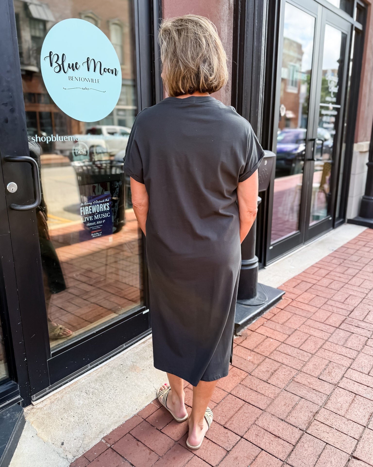 Black Free Bird T-shirt Dress