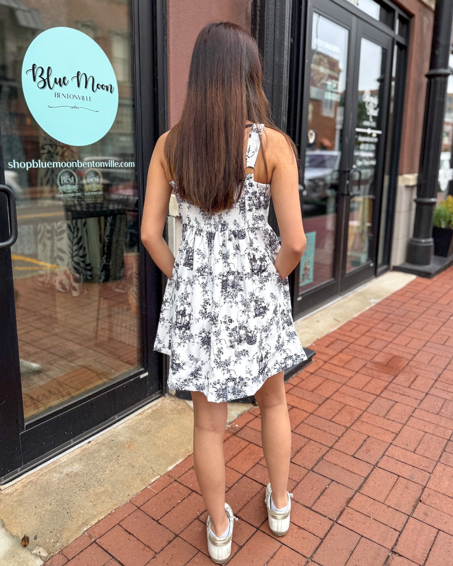 Black Toile Du Jouy Mini Dress