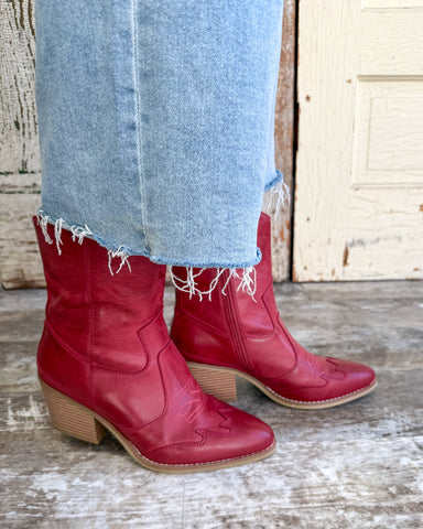 Clorinda Red Boots