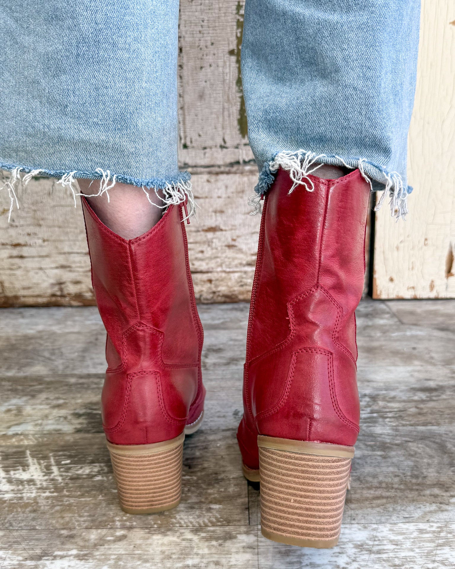 Clorinda Red Boots