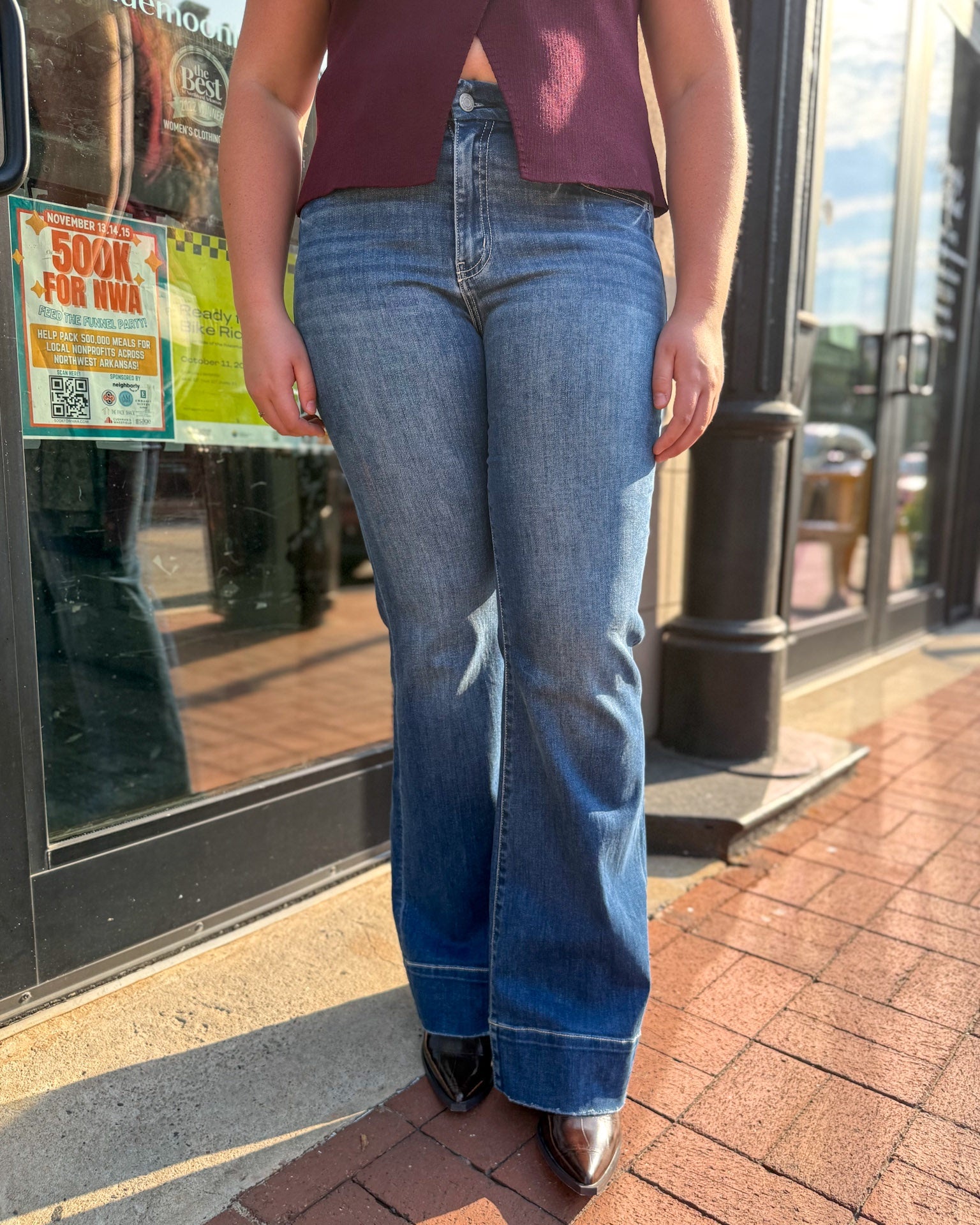 Grace High Rise Easy Flare Jeans