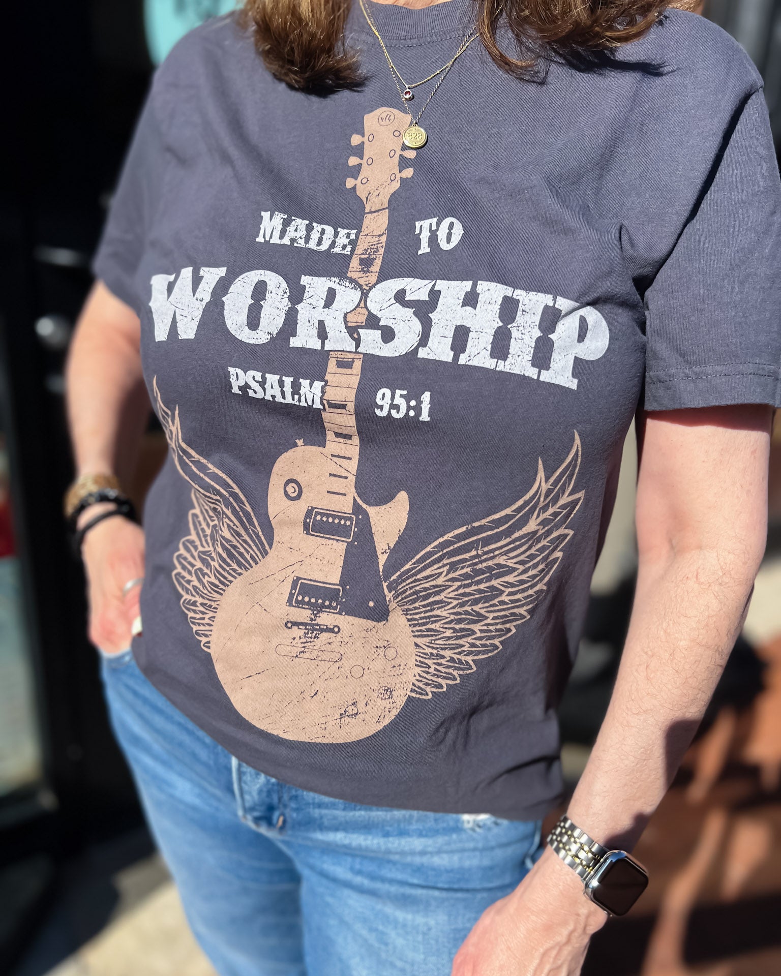 Made to Worship Christian Graphic T-shirt
