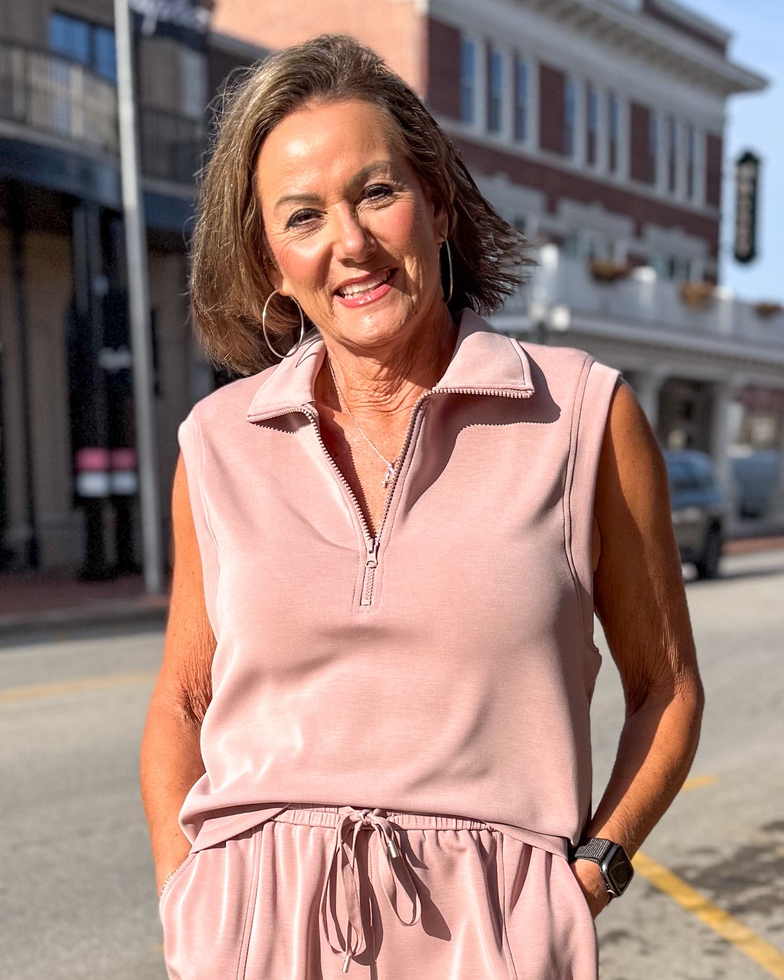 Mauve Modal Top