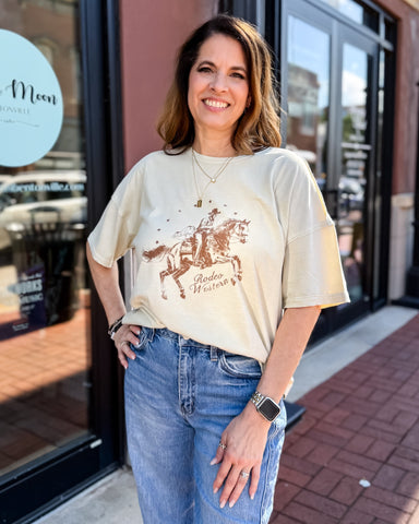 Oatmeal Rodeo Graphic T-shirt