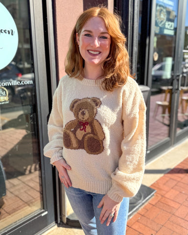 Oatmeal Teddy Bear Sweater