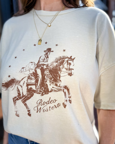 Oatmeal Rodeo Graphic T-shirt