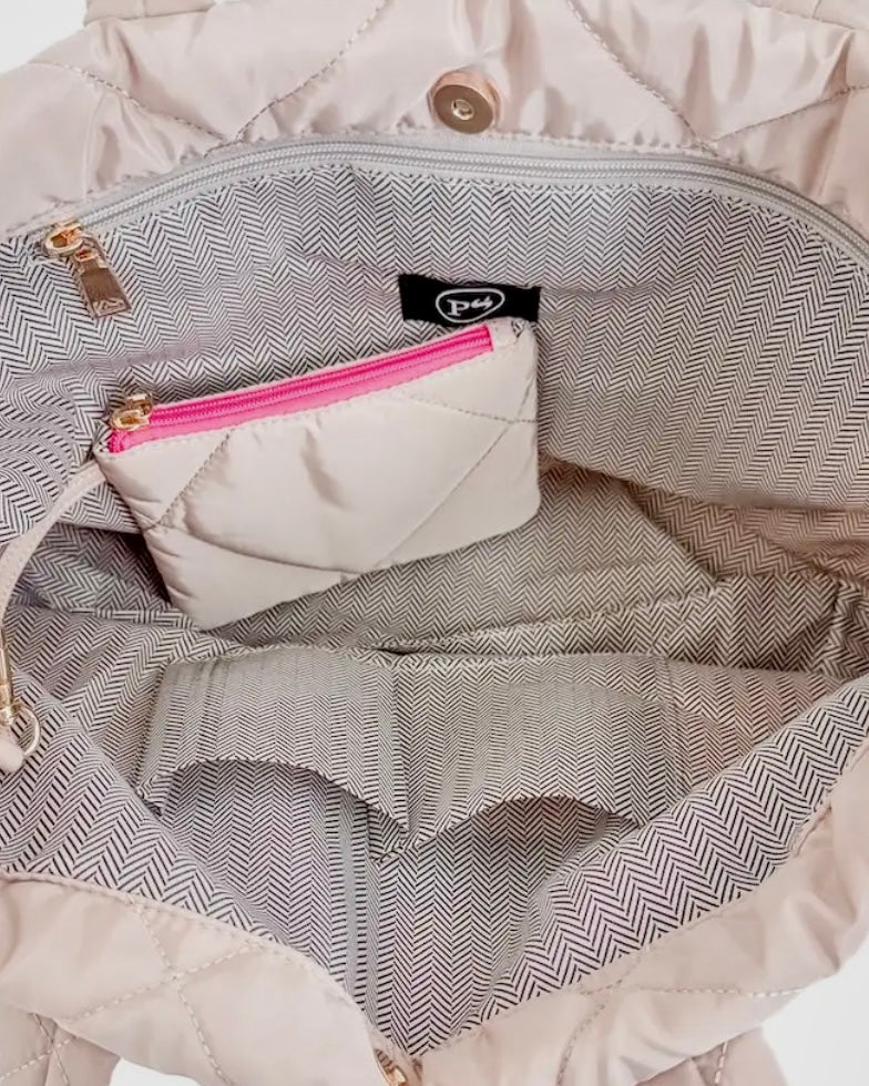 Presley Puffer Quilted Tote Bag