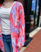 purple coral abstract print kimono- shopbluemoonbentonville.com
