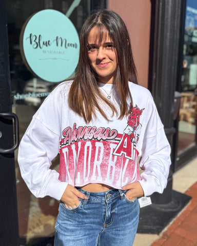 Razorback Conway Cropped Sweatshirt