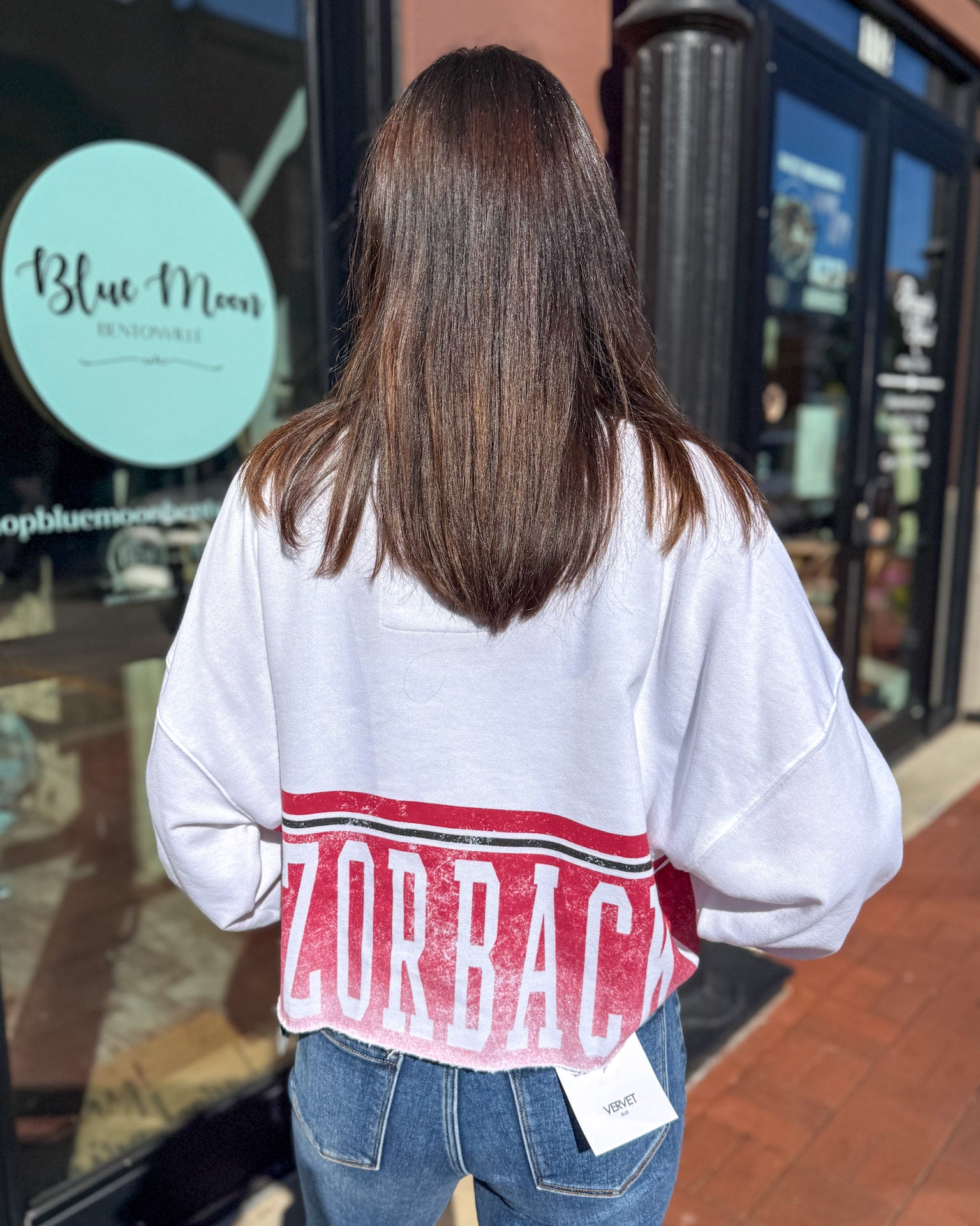 Razorback Conway Cropped Sweatshirt