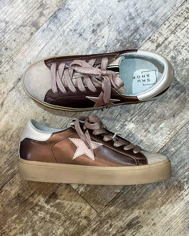 Reba Dark Taupe Fashion Sneaker