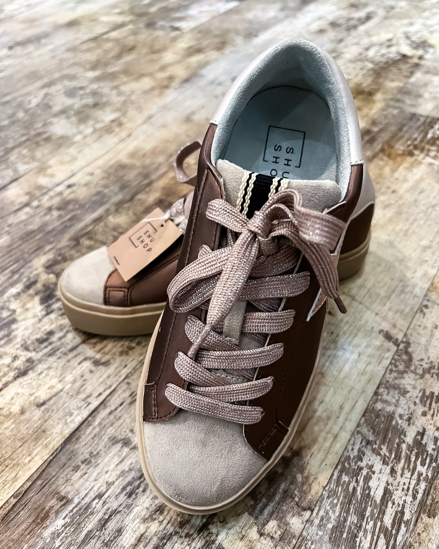 Reba Dark Taupe Fashion Sneaker