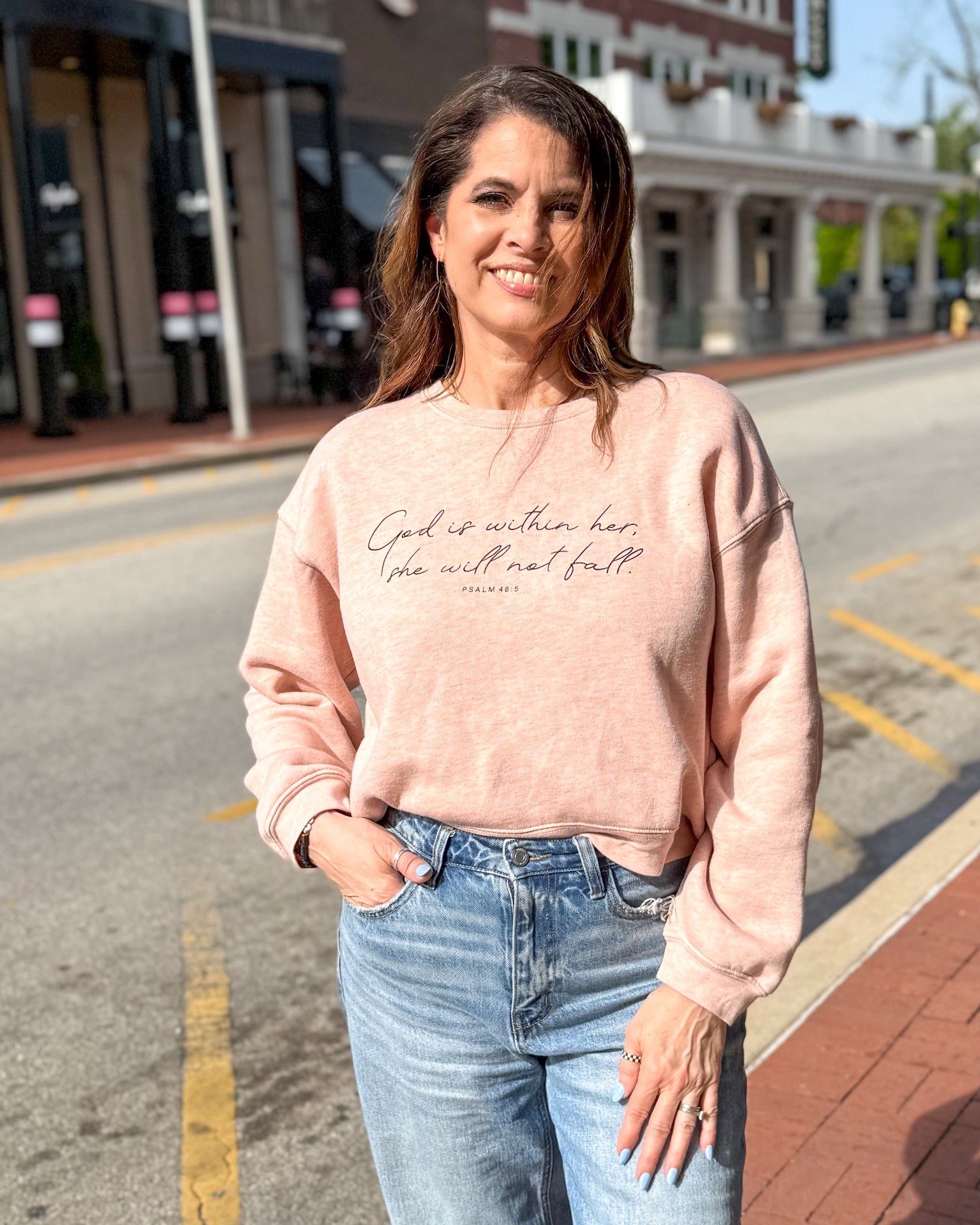Rose God is within Her Sweatshirt