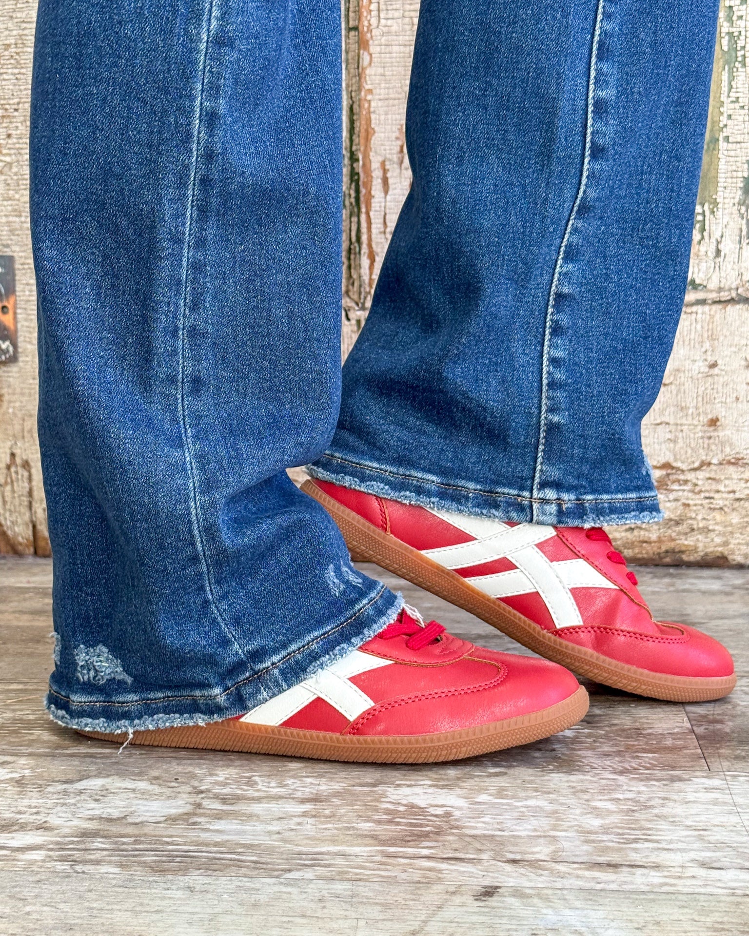 Sasha Red Fashion Sneakers