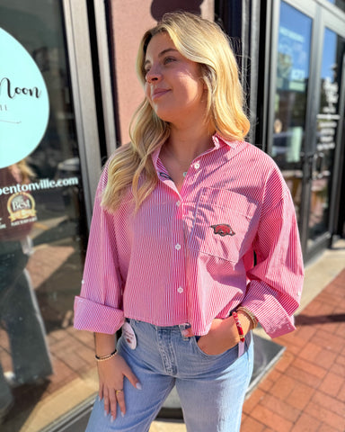 UA Logo Patch Button Down Top