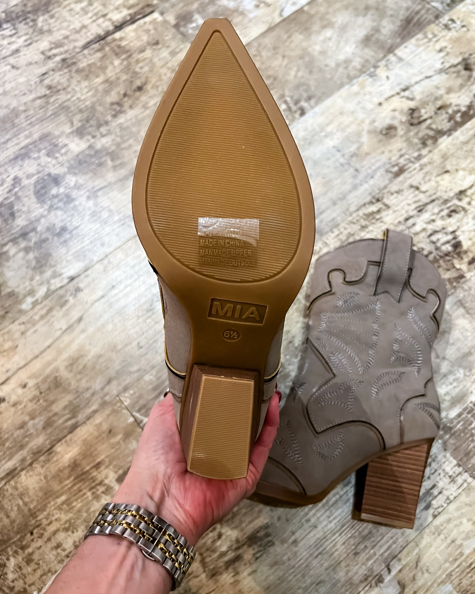 Wilda Taupe Suede Boots