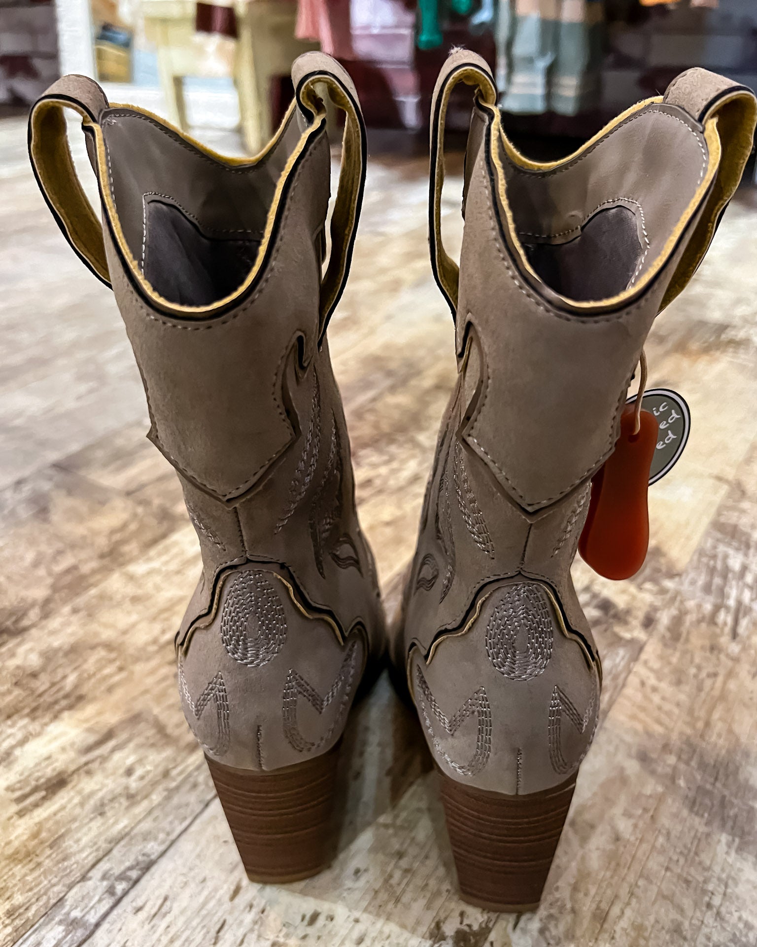 Wilda Taupe Suede Boots