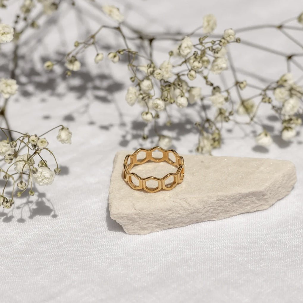 Honey Ring-Gold - Shopbluemoonbentonville