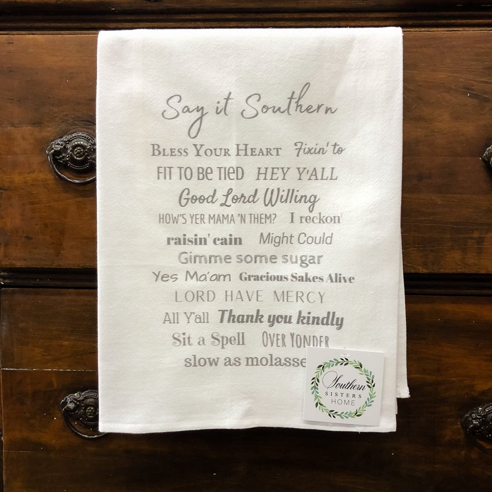 Southern Sisters Tea Towel - Shopbluemoonbentonville
