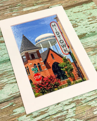 4x6 Bentonville Matted Photograph - Shopbluemoonbentonville
