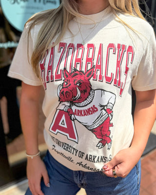 Cream Razorback Vault T-Shirt