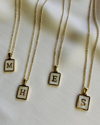 Frankie Pearl Initial Necklace