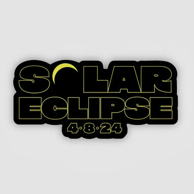 Solar eclipse moon blocks sticker
