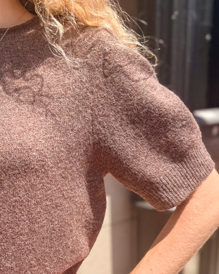 Mocha Short Sleeve Sweater
