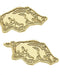 Razorbacks 24K Gold-Plated Stud Earrings