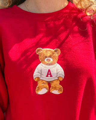 Red Arkansas Teddy Sweatshirt