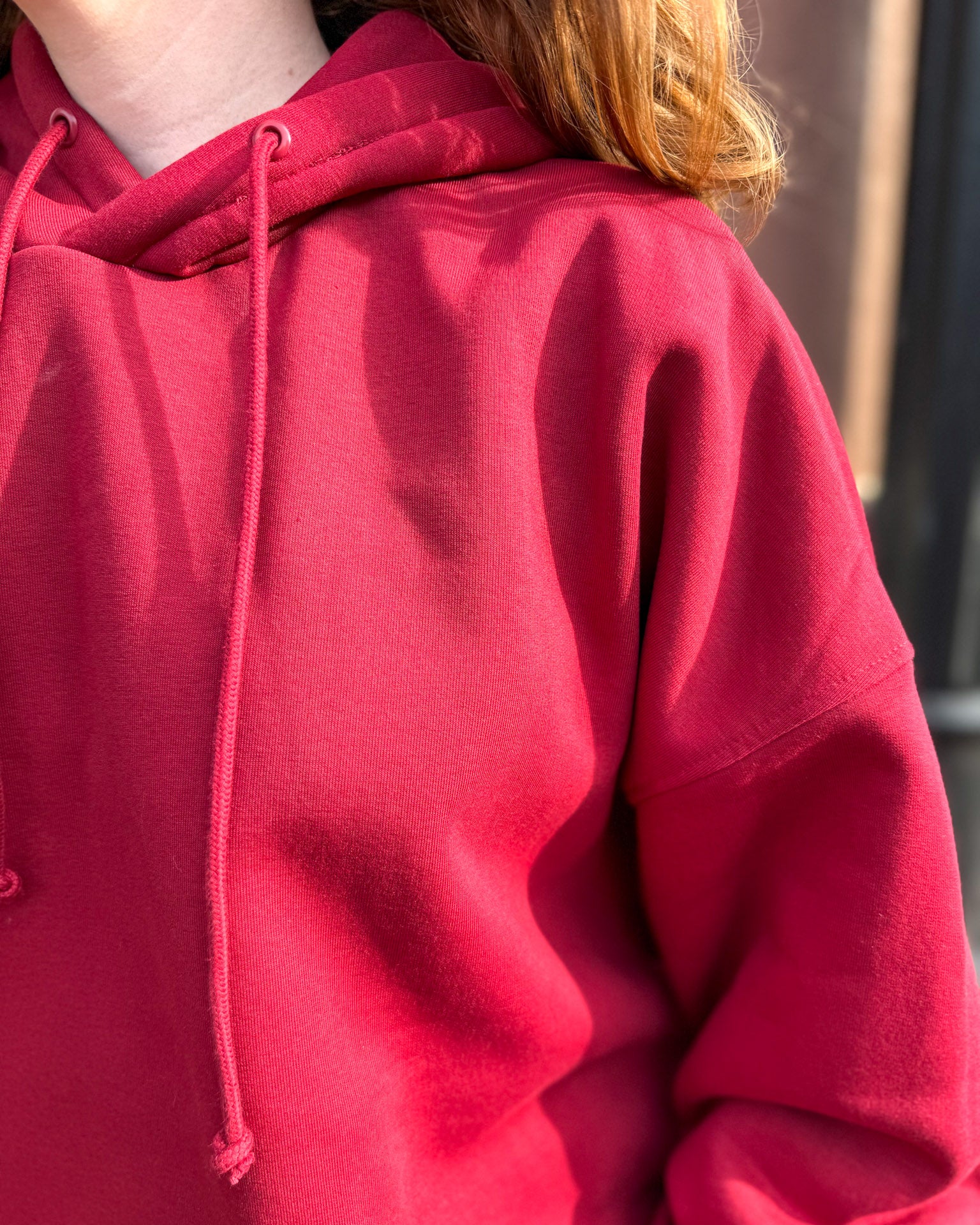 Red Velvet Oversized Hoodie