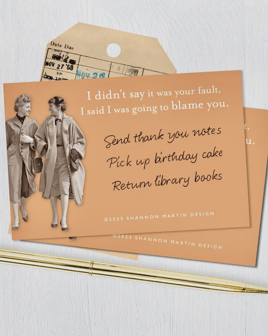 Blame You Sticky Note