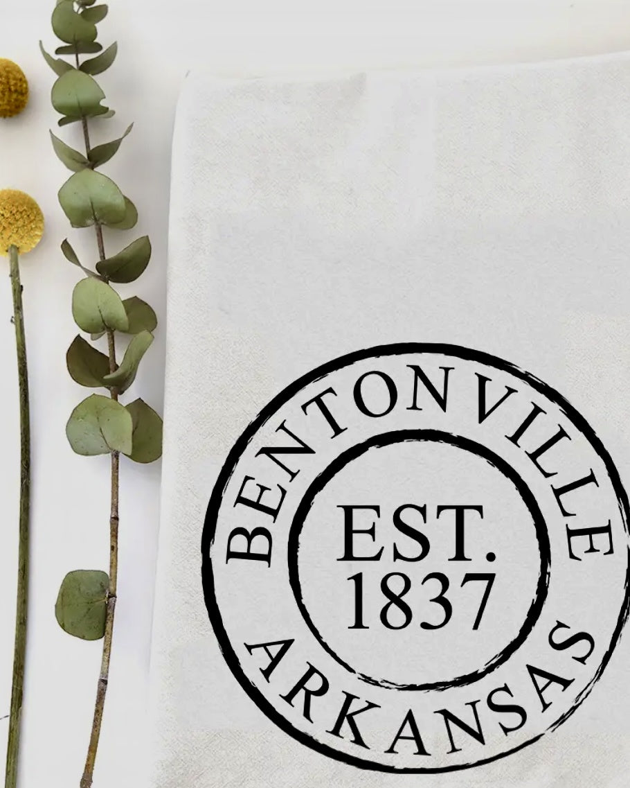 Bentonville Est 1837 Tea Towel