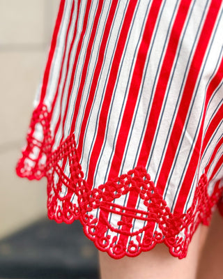Americana Charm Embroidered Shorts - Shopbluemoonbentonville