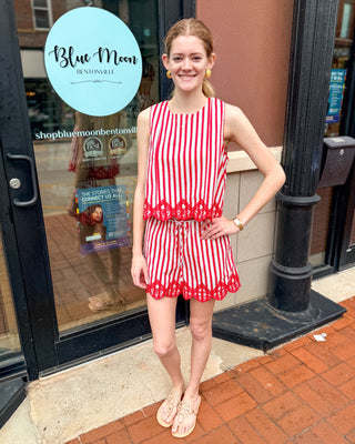 Americana Charm Embroidered Tank - Shopbluemoonbentonville