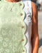 Apple Green Floral Jacquard Shift Dress