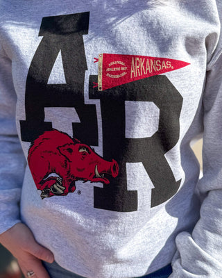 Arkansas Pennant Sweatshirt - Shopbluemoonbentonville