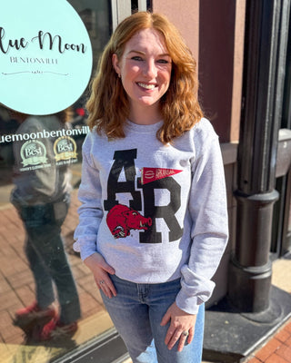 Arkansas Pennant Sweatshirt - Shopbluemoonbentonville