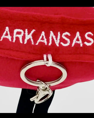 Arkansas Plush Bag Charm/Keychain - Shopbluemoonbentonville