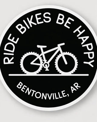 Bentonville Ride Bikes Sticker - Shopbluemoonbentonville