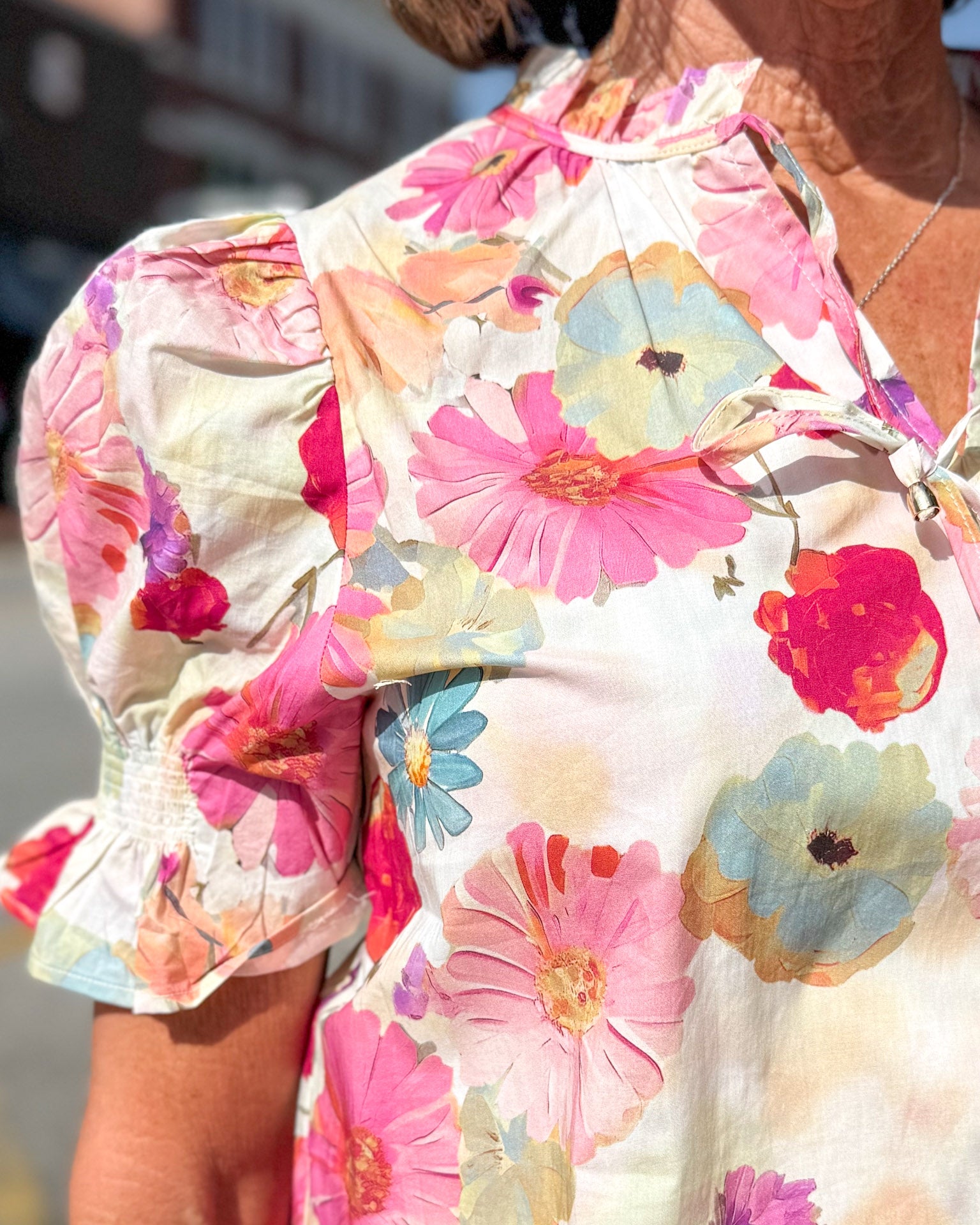 Berry Floral Top 