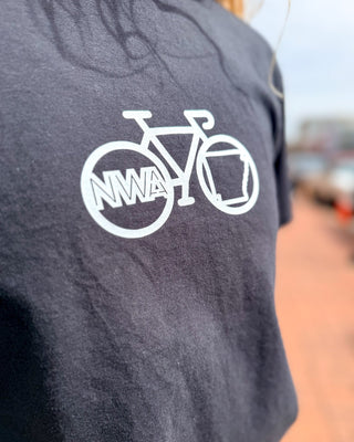 Black NWA Bike T-shirt - Shopbluemoonbentonville