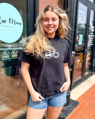 Black NWA Bike T-shirt - Shopbluemoonbentonville