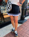 Black Pleated Tennis Skirt