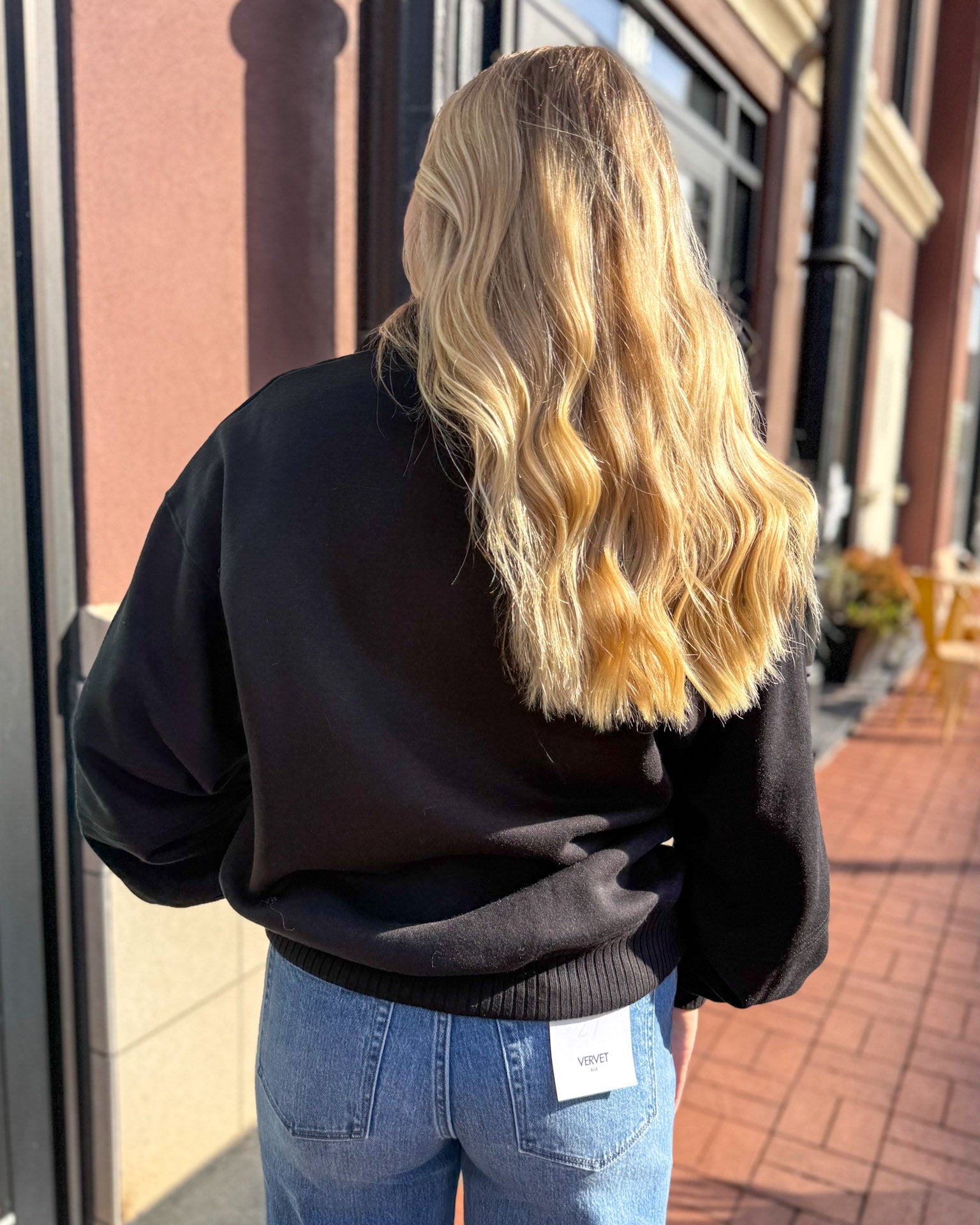 Black French Terry Pullover