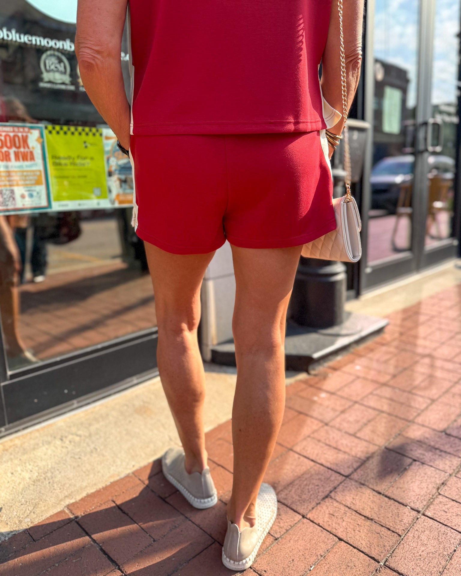 Brick Pintuck Shorts