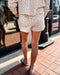 Brown Floral Lounge Shorts